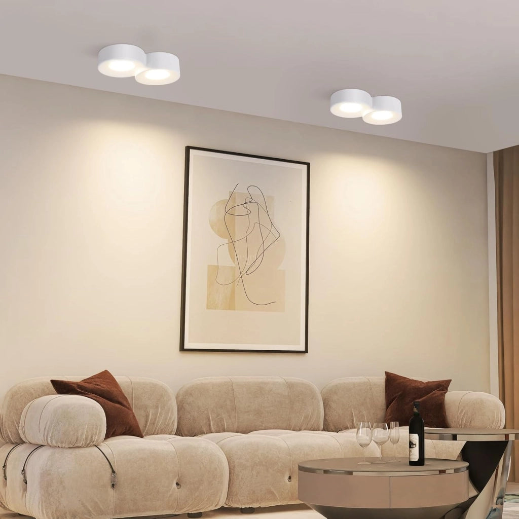 ZMH Lampada da soffitto faretto GU10 bianco moderno per cucina soggiorno