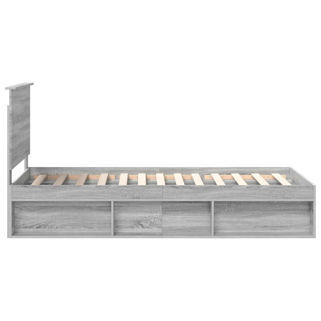 Struttura del letto Grigio Sonoma 90 x 190 cm Pino massello 3411060