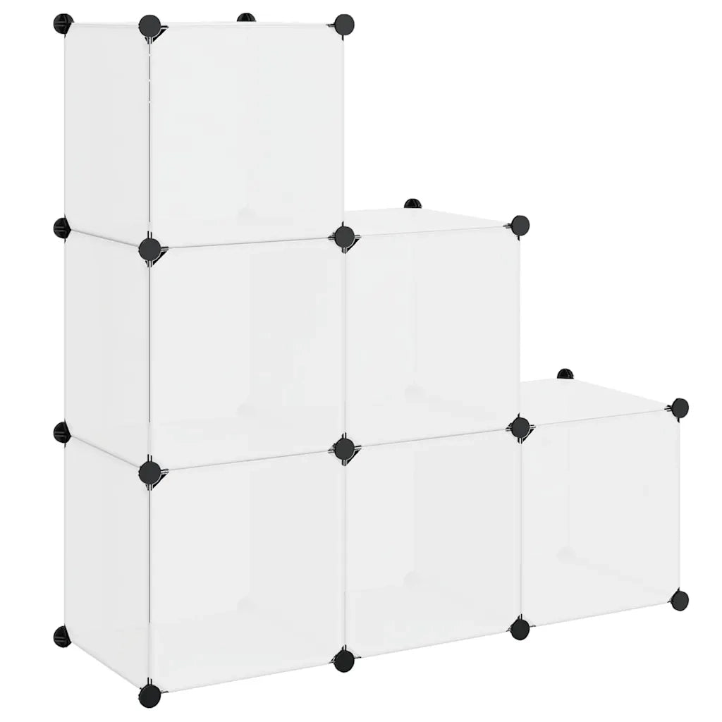 Armadio Salvaspazio a Cubo con 6 Scomparti Bianco cod mxl 43039