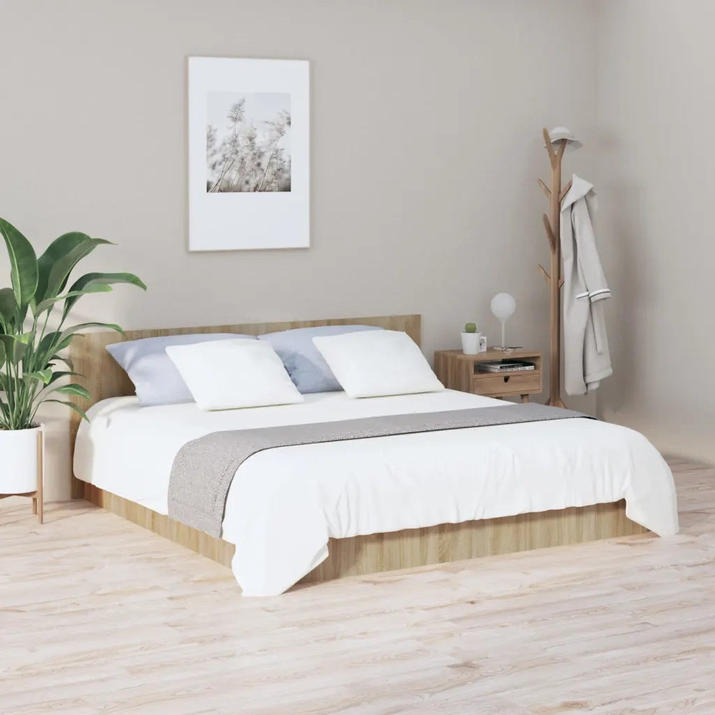 Testiera Letto Rovere Sonoma 200x1,5x80 cm in Legno Multistrato 811046