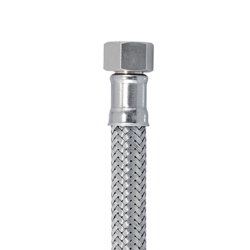 Flessibile in acciaio inox 3/8"m - 3/8"f