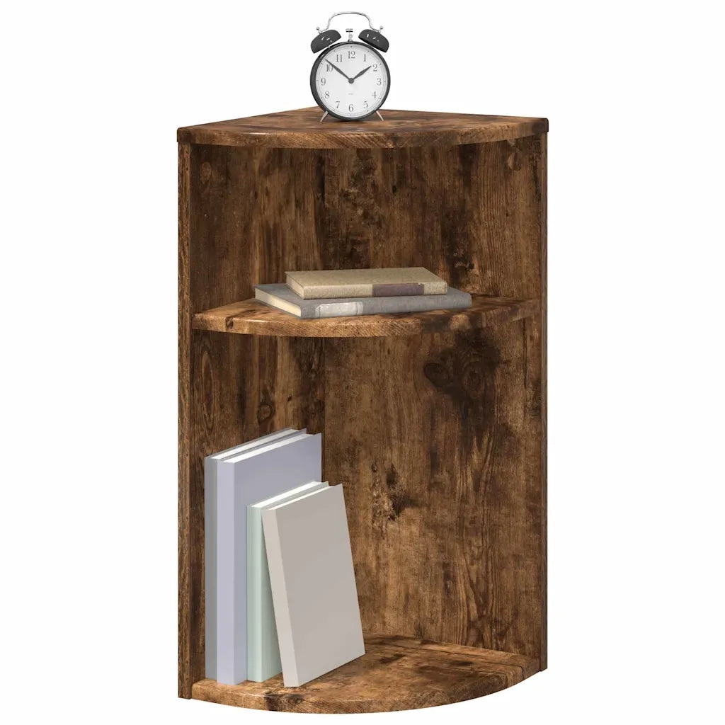 Tavolino | Tavolo laterale Rovere fum¨¦ 29,6 x 29,6 x 60 cm Legno multistrato