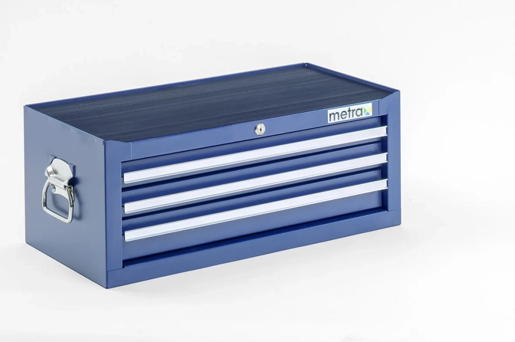 Cassetta degli attrezzi, parte superiore, 3 cassetti, colore blu