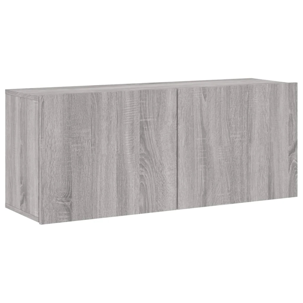 Mobile TV multimediale scaffale TV mobile TV credenza TV sala da pranzo soggiorno camera da letto a parete Sonoma 100 x 30 x 41 cm grigio 02_0028173