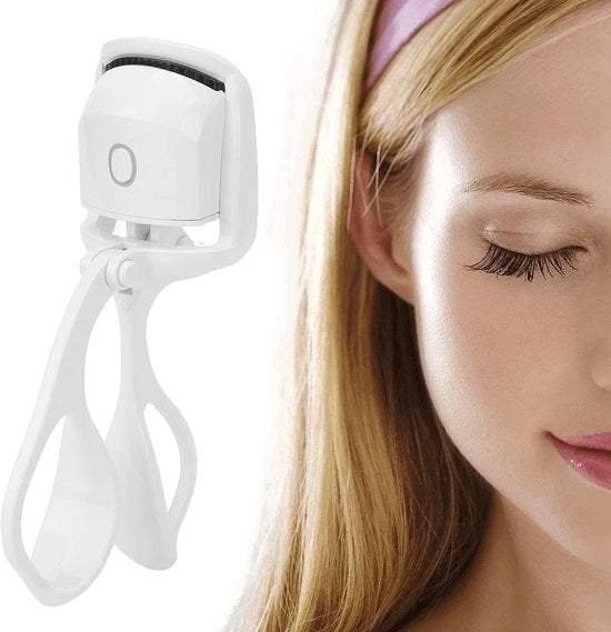 Wimperkruller Elettrico con Modelli di Temperatura - USB Ricaricabile - Bianco - Wimperkruller con Funzione di Regolazione della Temperatura - Adatto per l'Uso Casa
