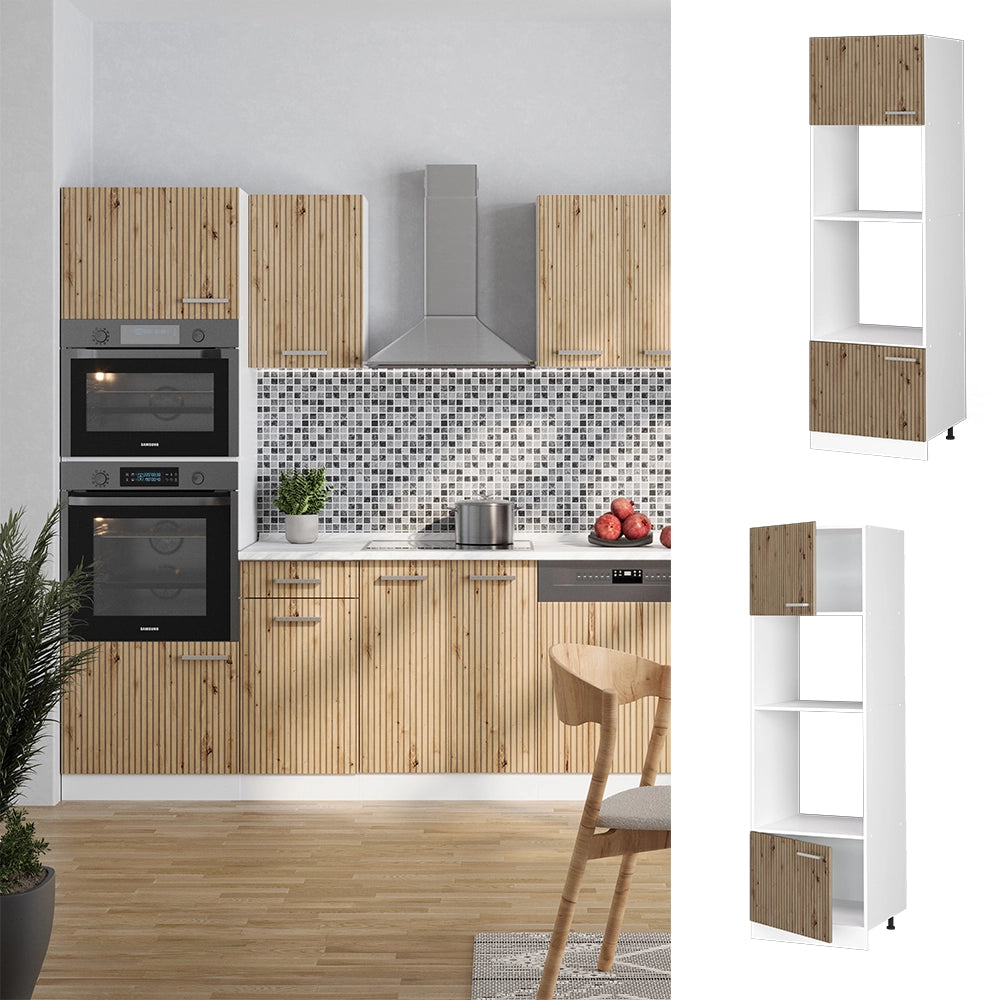 Vicco Set mobili bagno Rovere artigianale 60 cm