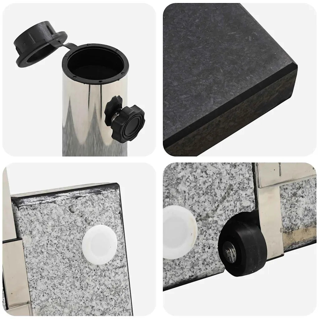 Base per ombrellone Nero 41 x 41 x 37 cm Granito CFW4121874