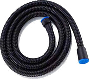 Doucheslang - 1,5 m - acciaio inossidabile - nero