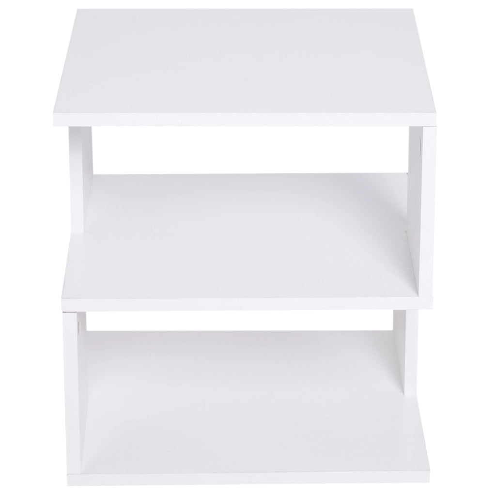 Tavolino da salotto con ripiano ¨C zephmum ¨C bianco 40x40x43