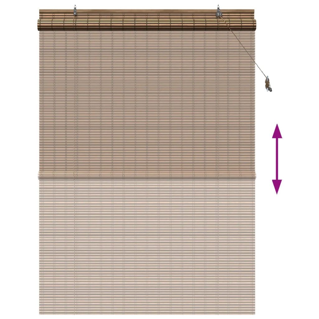 Tenda a rullo Marrone 130 x 220 cm Bambù 42039775