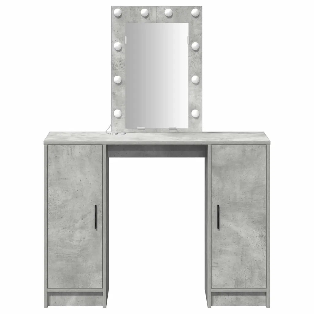 Toeletta | Tavolo da Trucco con porta Grigio chiaro 102 x 33 x 135 cm