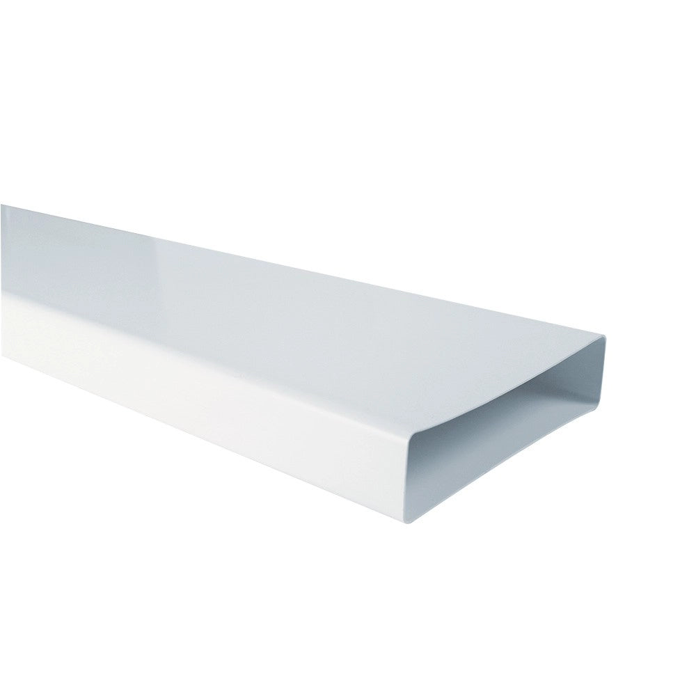 Canale piatto rettangolare 55x110x1000mm bianco per cappe