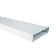 Canale piatto rettangolare 55x110x1000mm bianco per cappe