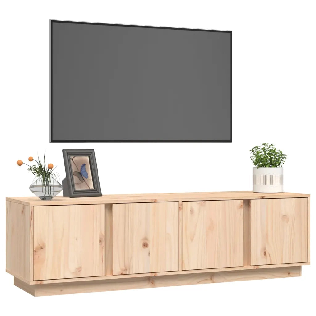 Mobile Porta TV 140x40x40 cm in Legno Massello di Pino 814459