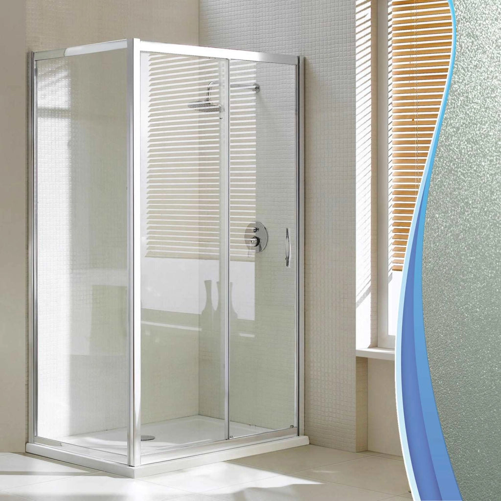 Box Doccia Angolare 70x140 cm 1 Anta Scorrevole in Cristallo Opaco 6mm H198 Fosterberg Viborg Duo