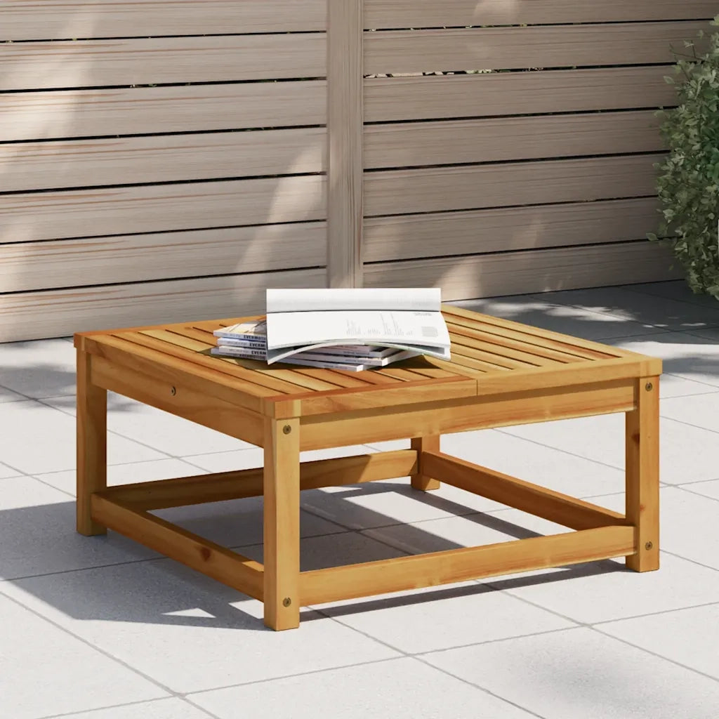 Tavolo da Giardino | Tavolino da esterno 63x63x30 cm in Legno Massello di Acacia