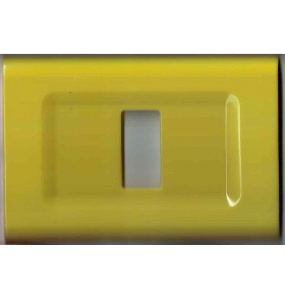 Trade Shop - Placchette Placche In Abs Serie Magic Elite Bticino Compatibili Color Copriprese - Giallo -3 Fori     -