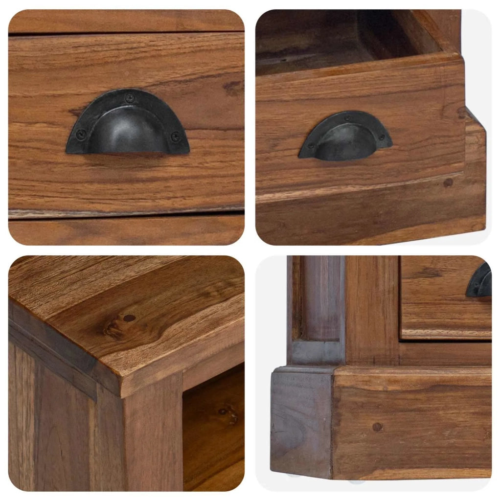 Armadio Naturale 60 x 30 x 60 cm Legno di teak solido