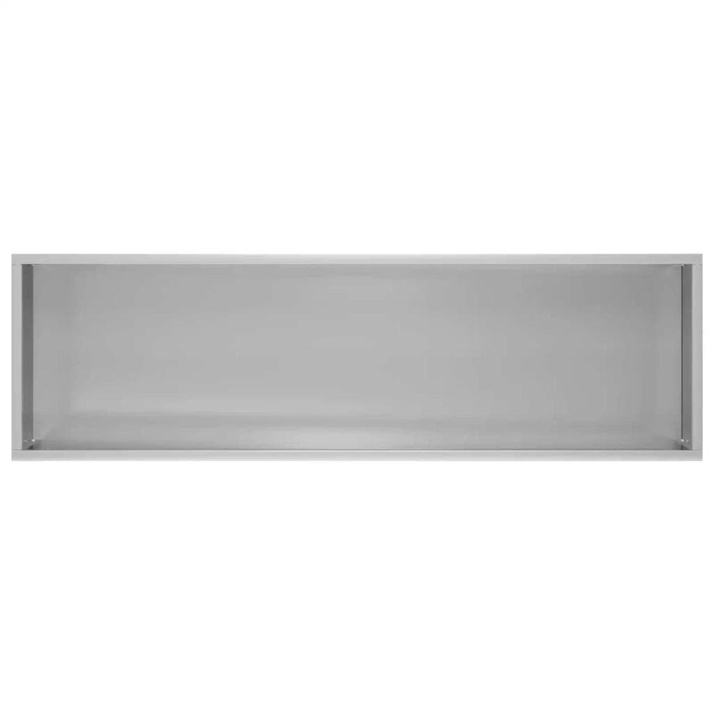 Vaso da giardino Argento 100 x 20 x 49 cm Acciaio zincato 8005858