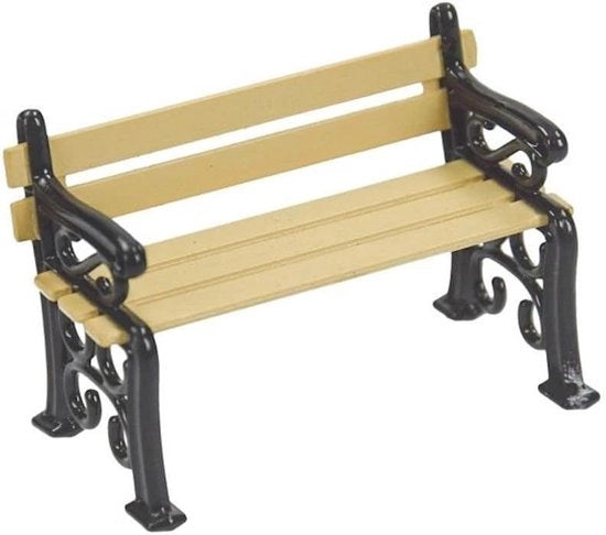 Banchino da giardino miniaturizzato 20 x 50 mm - ideale per arredare il giardino - 1 pezzo