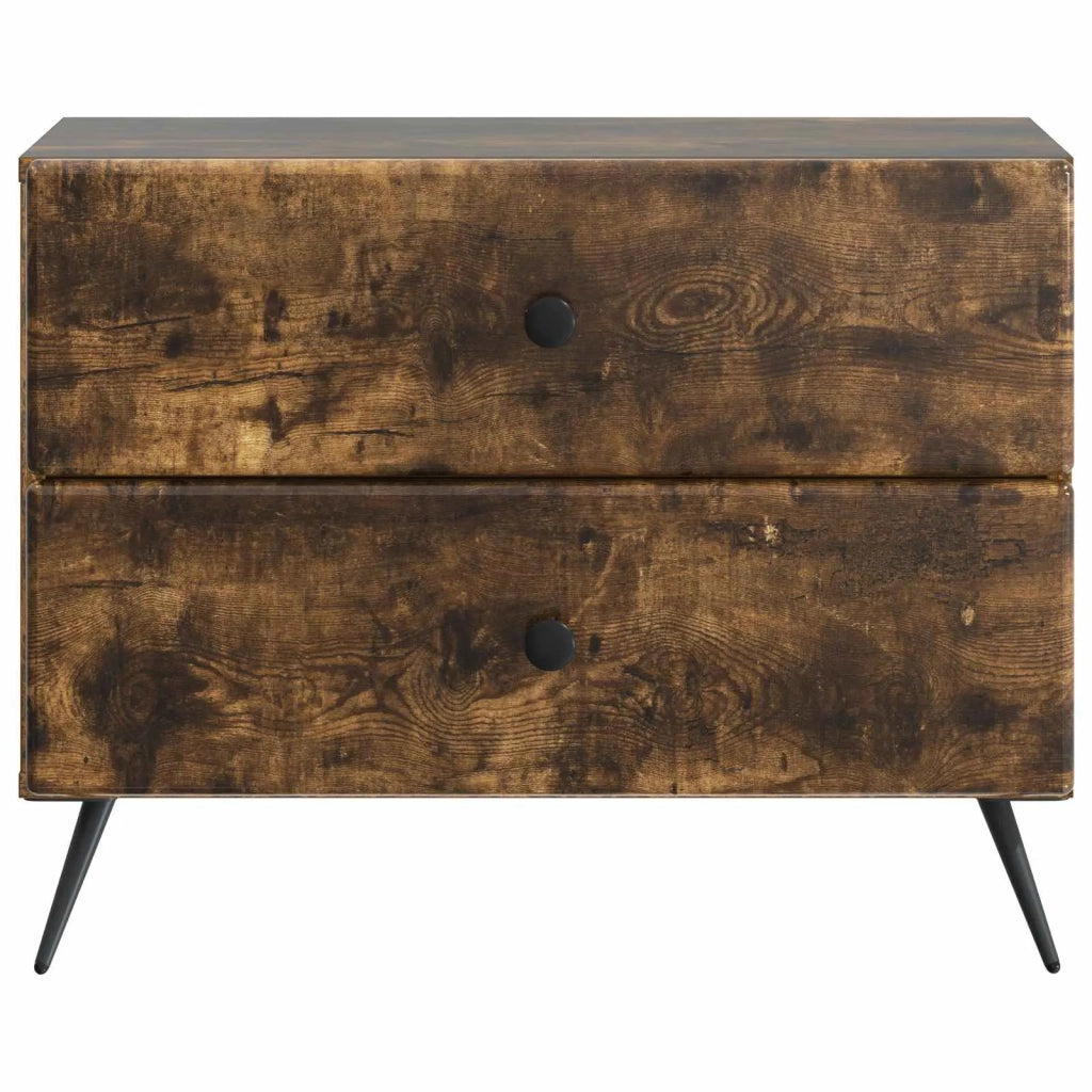 Armadio da Notte Rovere Fumo 62 x 34,5 x 47,5 cm 895470