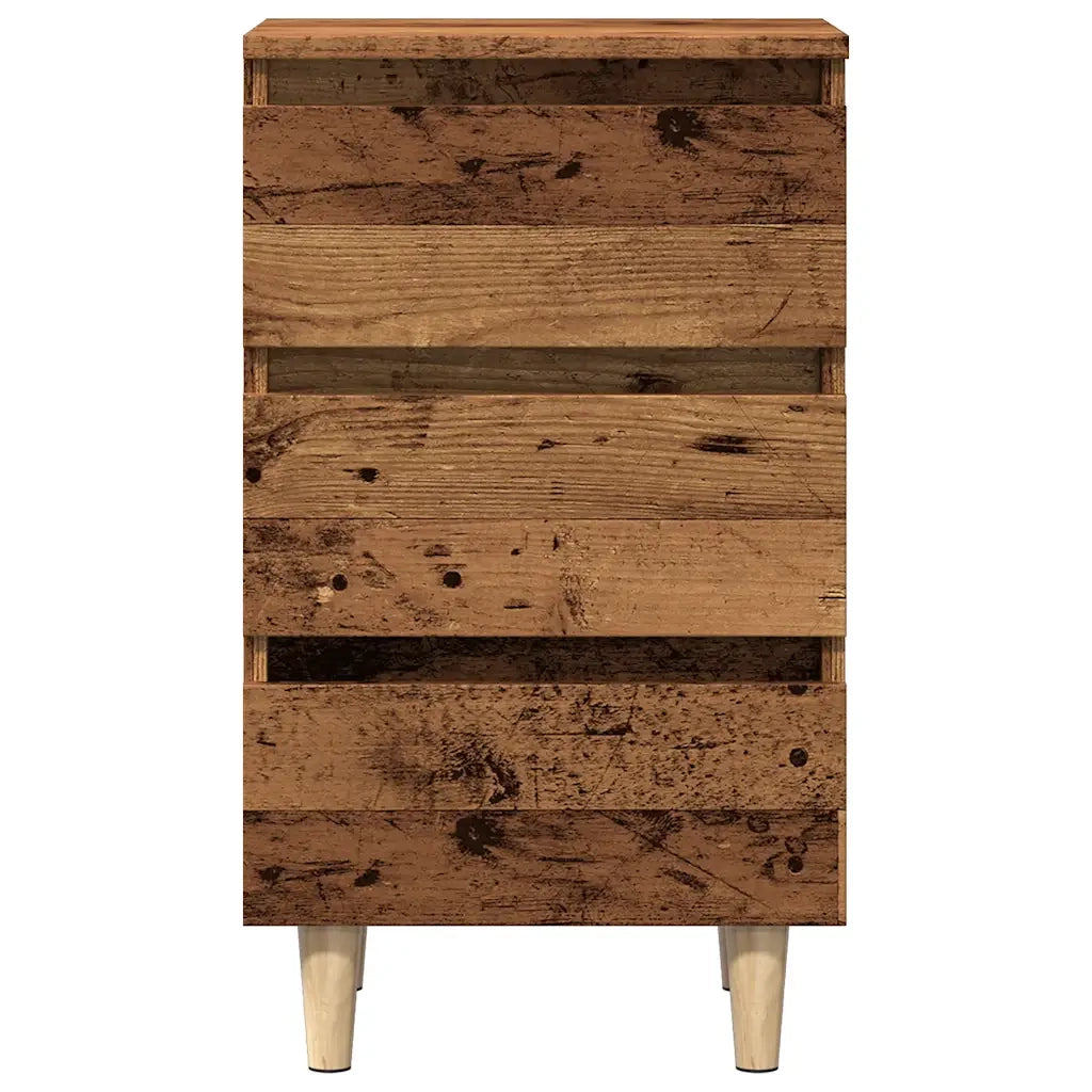 Comodino Legno Vecchio 40x35x69 cm in Legno Multistrato 856420