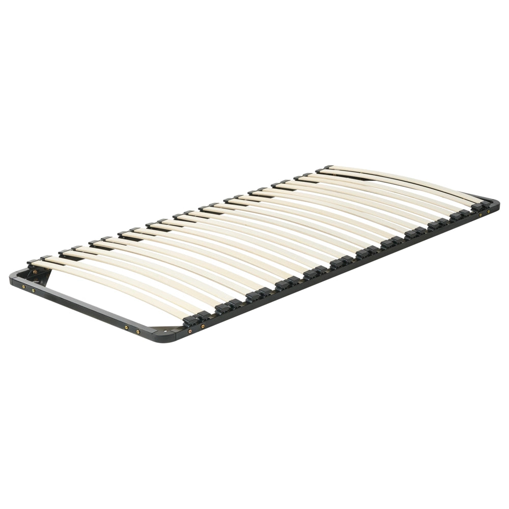 Base del letto singola dimensione 90 x 200 doghe in legno massello struttura in metallo