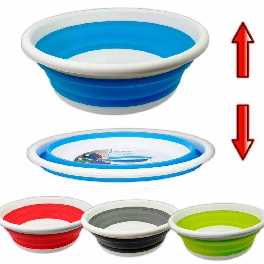 Trade Shop - Bacinella Secchio Pieghevole Salvaspazio 38cm Rotondo Casa Giardino In Plastica -