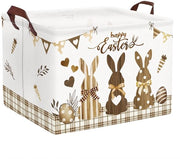 Cassettino per bambini con maniglia, ripiegabile, contenitore per giocattoli, cassettino per bambini, in legno scuro, 40 * 30 * 30 cm