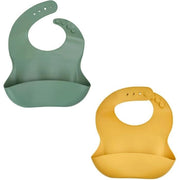 SET DI 2 BAVAGLINI IN SILICONE 1 VERDE CACTUS + 1 GIALLO MIELE