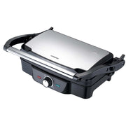 Grill per panini da 1600W con impugnatura a contatto con il freddo e manopola regolabile Nero / Argento MELISSA