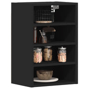 vidaXL Mobile Pensile “Riga” Nero 40x29,5x60 cm in Legno Multistrato
