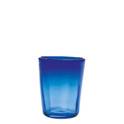Zafferano Set 6 Bicchieri Tumbler Serie Bei in vetro colorato blu, soffiati a bocca con lavorazione artigianale a mano volante di alta qualità