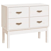 Mobile Consolle | Tavolo d'Ingresso Bianco 90x40x78 cm in Legno Massello di Pino