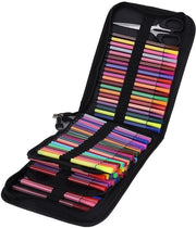 Etui a Penna per Scuola e Ufficio - Grande Capacità - Progettazione Minimalista - Nero - Foderato in Canapa - Solido e Stabile - Modello Pennentas