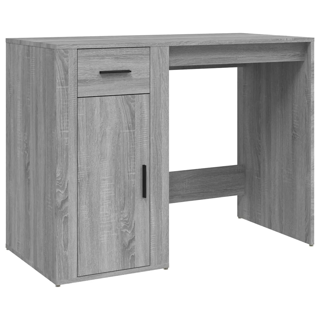Scrivania Grigio Sonoma 100x49x75 cm in Legno Multistrato 816790
