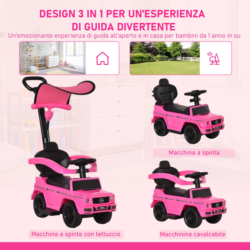 Carrello Bimbi Mercedes ¨C zephmum ¨C Rosa 85.5x40.5x95 cm