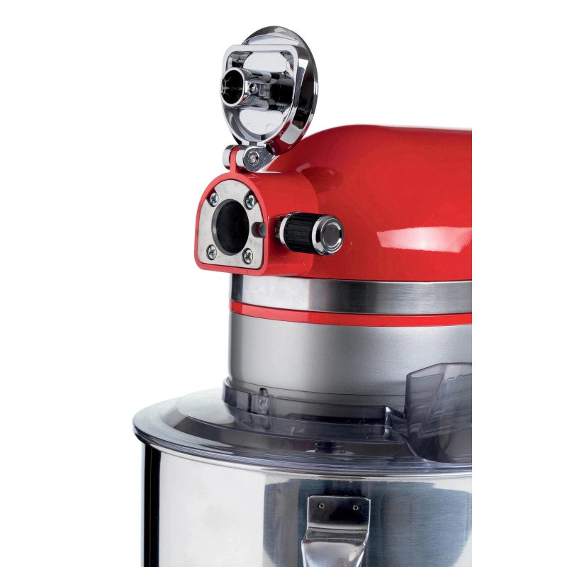Impastatrice Planetaria Moderna - 1600W - 5,5L - 11 Velocità - 3 Accessori - Rosso