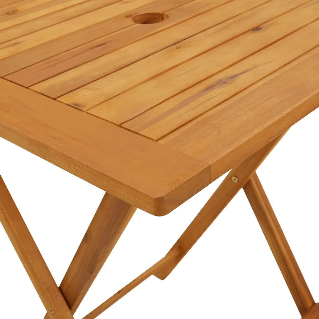 Set da Bistrot 3pz Nero in Polipropilene e Legno Massello 3281805