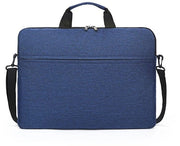 Borsa laptop con cinturino, borsa da spalla, borsa crossbody, adatta per lavoro, studio e viaggi, Blu, 15.6 pollici.