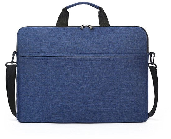 Borsa laptop con cinturino, borsa da spalla, borsa crossbody, adatta per lavoro, studio e viaggi, Blu, 15.6 pollici.