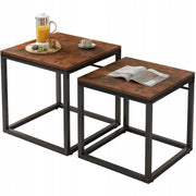 Tavolino da salotto 50x50x50,5 cm, finitura marrone, ideale per il tuo soggiorno.
