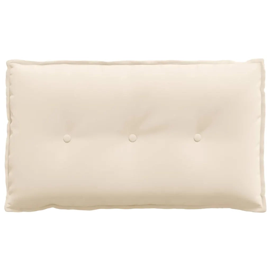 Cuscino per Schiena Beige 80 x 50 cm Tessuto in Microfibra 42014735
