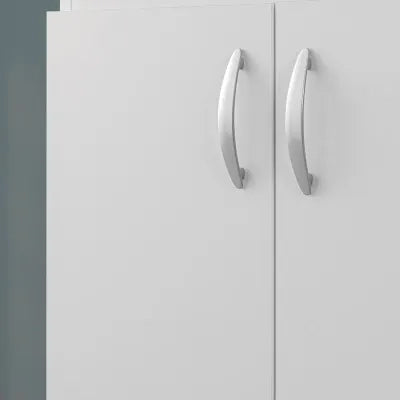 Mobile lavatoio 60x50 bianco con asse strofinatoio e kit scarico