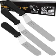 Set di palette angolari in acciaio inossidabile - accessori per torte - 3 pezzi - 26 a 36 cm