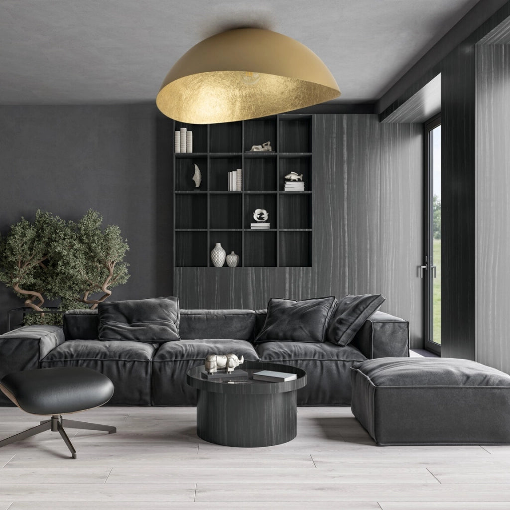 Plafoniera decorativa oro irregolare Solaris 89cm E27 Sigma