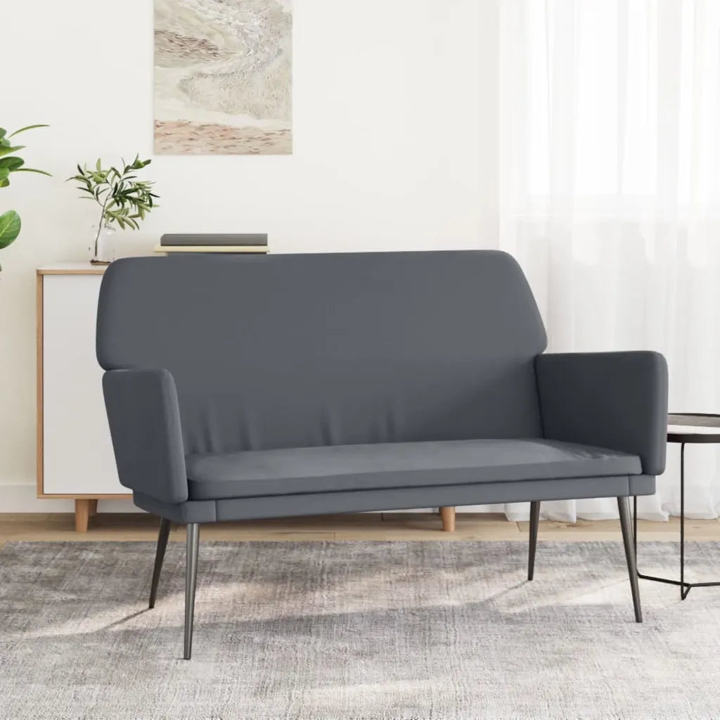 Panca Grigio Scuro 108x79x79 cm in Velluto CFW3747735