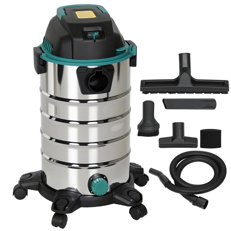 BIDONE ASPIRATUTTO 3 IN 1 DA 1400W, ASPIRASOLIDI, LIQUIDI E SOFFIATORE, CAPACITÓ 18L, TRIPLO FILTRO E ACCESSORI