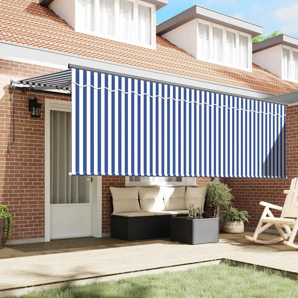 vidaXL Tenda con tende Crema 350 x 200 x 120 cm Tessuto e Metallo