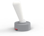 Tuimelschakelaar per illuminazione, caricabile via USB, batteria con alta capacità, lampada notturna regolabile, lampada da tavolo, illuminazione di atmosfera, lampada da regalo (grigio).